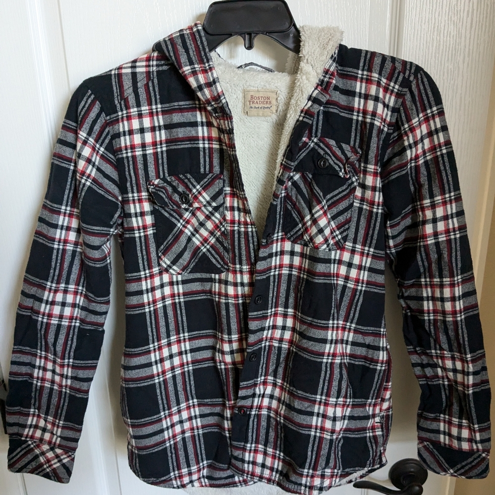 Flannel Jacket with Fuzzy Interior